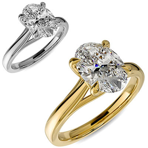 Hailey Bieber Solitaire Oval Diamond Engagement Ring Hailey Bieber Solitaire Oval Diamond Engagement Ring